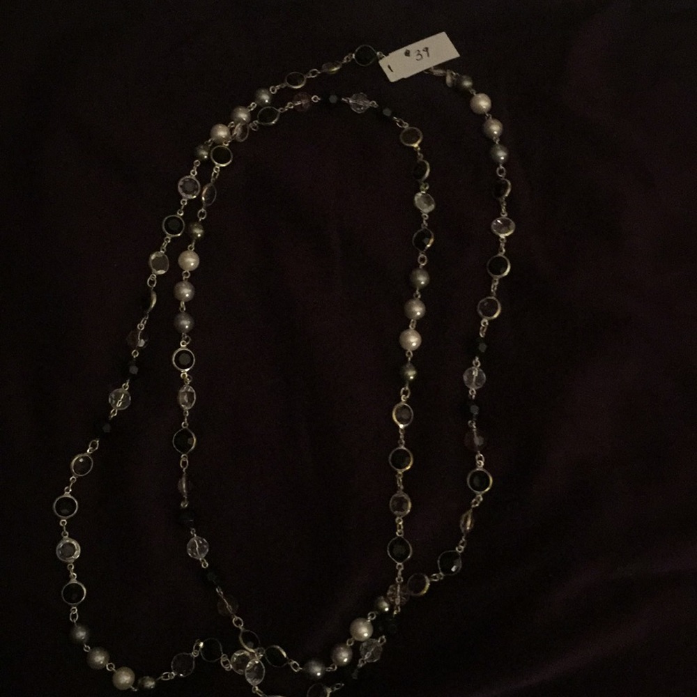 Long beaded necklace